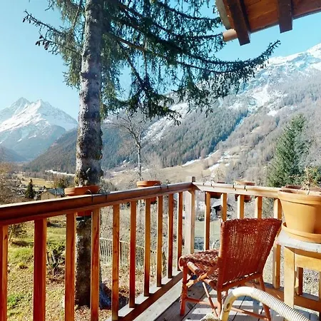 Idyllic In Evolene, With View On The Dent Blanche And The Mountains