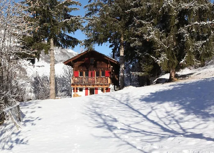 Idyllic In Evolene, With View On The Dent Blanche And The Mountains *