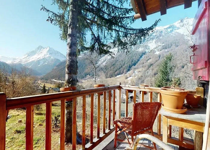 Idyllic In Evolene, With View On The Dent Blanche And The Mountains