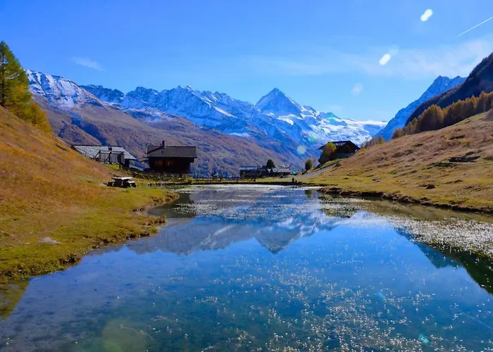 Idyllic In Evolène, With View On The Dent Blanche&the Mountains Evolène