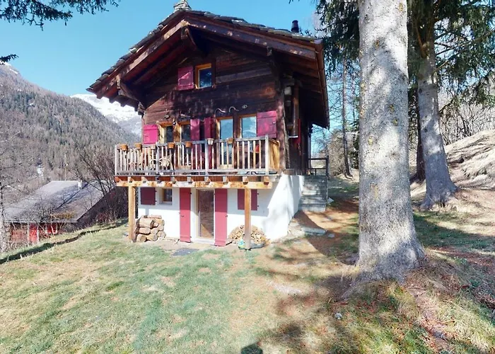 Idyllic In Evolène, With View On The Dent Blanche&the Mountains Evolène